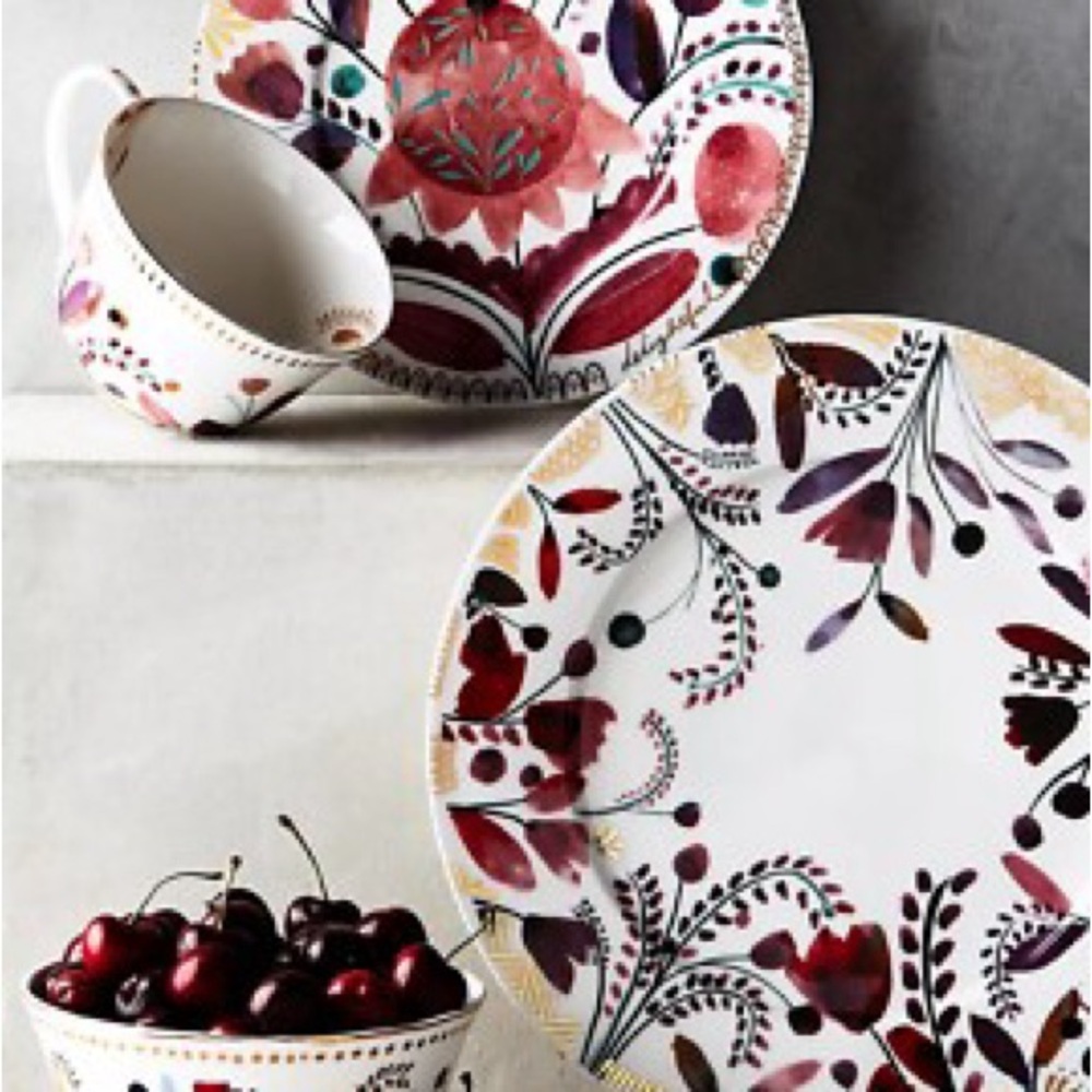 Anthropologie oh darling dinner plate